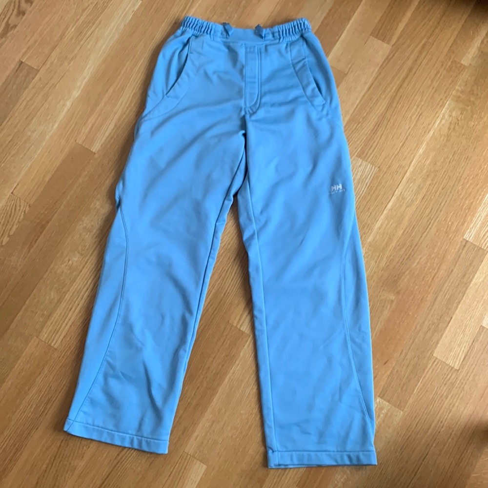 Helly hansen baby blue wide leg sweatpants